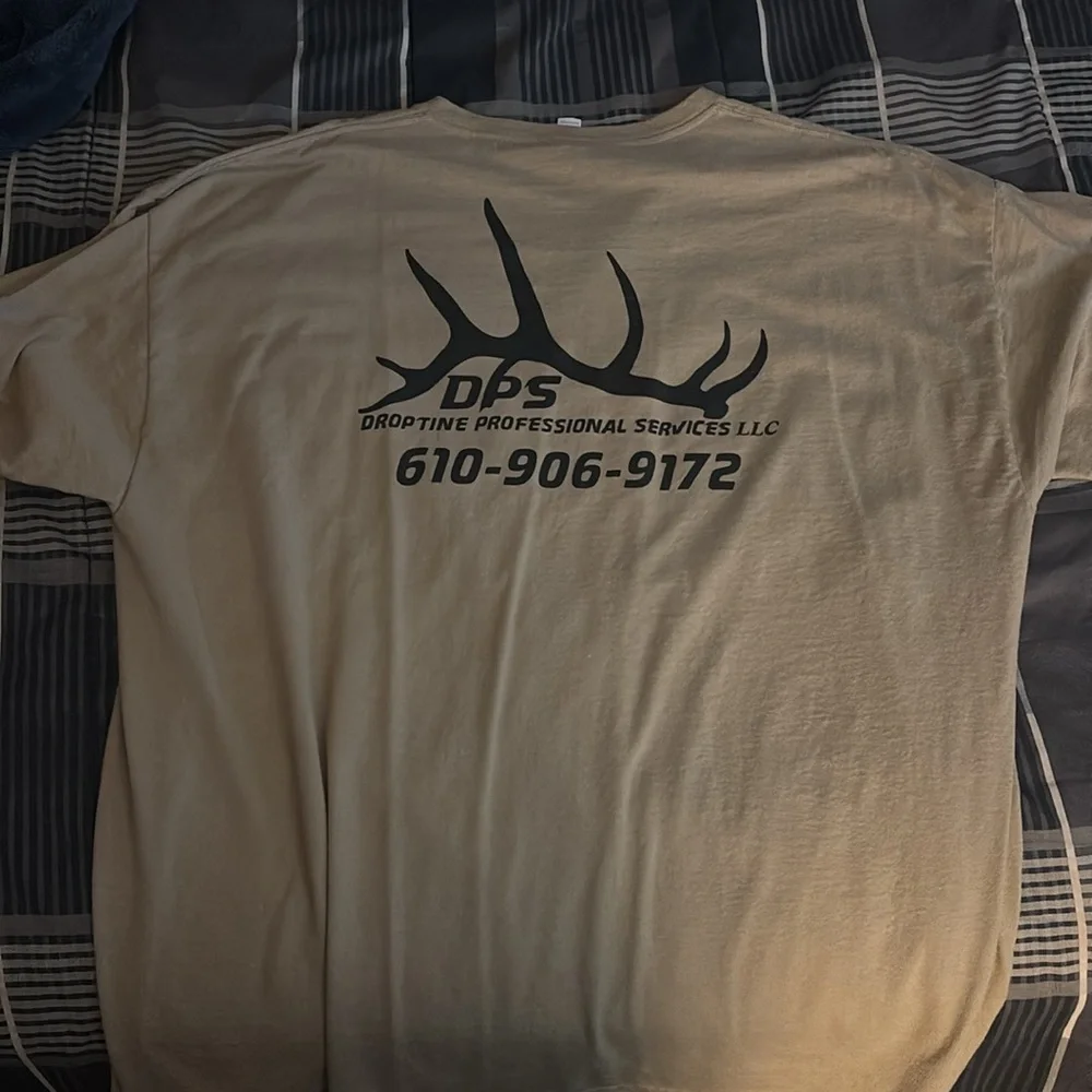 Men's Beige T-Shirt with Pocket - Picture 2 of 2